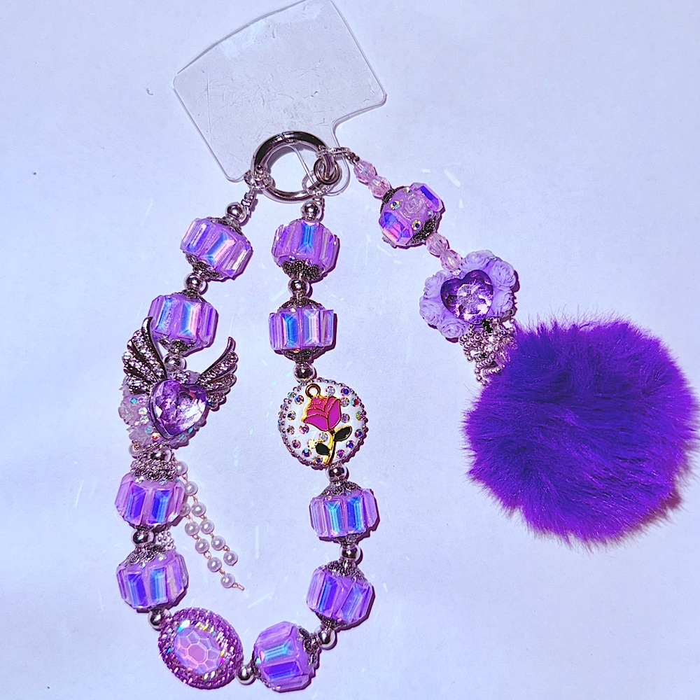 Handmade bling phone charm, bag charm,
or keychain